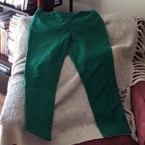 Green pants from The Limited.